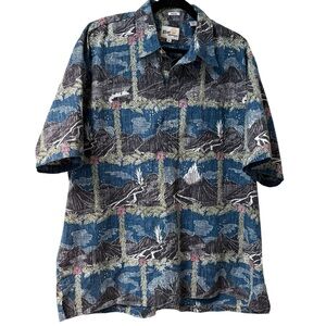 Reyn Spooner Men's Hawai'i Volcanoes National Park Hawaiian Aloha Shirt